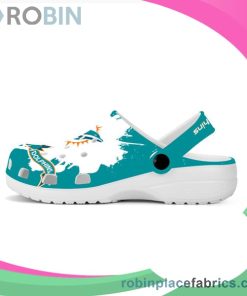 Crocs Crocband Clog Miami Dolphins White & Blue Green Crocs Crocband Clog Miami Dolphins White & Blue Green