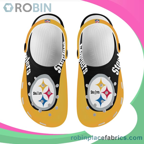 Crocs Crocband Clog Pittsburgh Steelers Yellow & Black - RobinPlaceFabrics