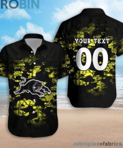 Custom Name & Number Penrith Panthers Camouflage Vintage Casual Button Down Shirts Custom Name & Number Penrith Panthers Camouflage Vintage Casual Button Down Shirts