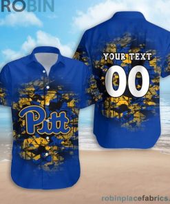 Custom Name & Number Pittsburgh Panthers Camouflage Vintage Casual Button Down Shirts Custom Name & Number Pittsburgh Panthers Camouflage Vintage Casual Button Down Shirts