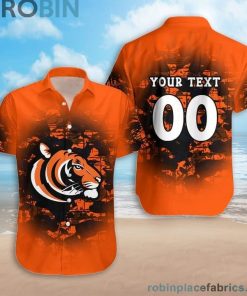 Custom Name & Number Princeton Tigers Camouflage Vintage Casual Button Down Shirts