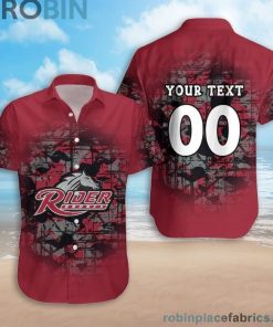 Custom Name & Number Rider Broncs Camouflage Vintage Casual Button Down Shirts