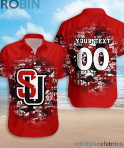 Custom Name & Number Seattle Redhawks Camouflage Vintage Casual Button Down Shirts Custom Name & Number Seattle Redhawks Camouflage Vintage Casual Button Down Shirts