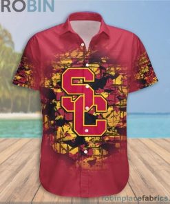 Custom Name & Number USC Trojans Camouflage Vintage Casual Button Down Shirts Custom Name & Number USC Trojans Camouflage Vintage Casual Button Down Shirts