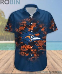 Custom Name & Number UTSA Roadrunners Camouflage Vintage Casual Button Down Shirts
