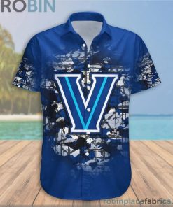 Custom Name & Number Villanova Wildcats Camouflage Vintage Casual Button Down Shirts