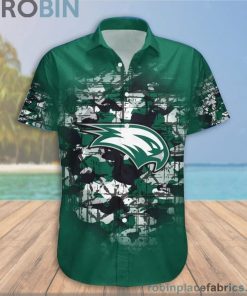 Custom Name & Number Wagner Seahawks Camouflage Vintage Casual Button Down Shirts