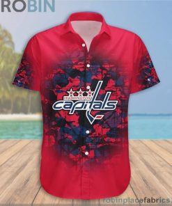 Custom Name & Number Washington Capitals Camouflage Vintage Casual Button Down Shirts