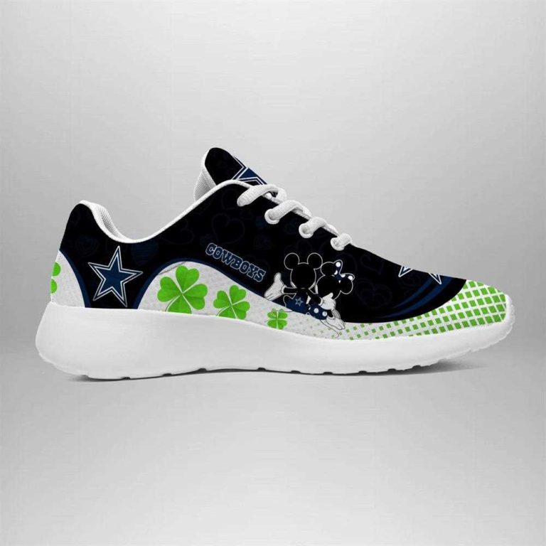 Dallas Cowboys Running Shoes Mickey Four Leaf Clovers