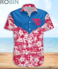 Dayton Flyers NCAA Tropical Seamless Casual Button Down Shirts