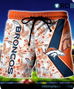Denver Broncos Hawaiian Shirt Shorts Set