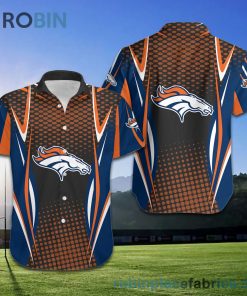 Denver Broncos NFL American Football Short Sleeve Button Down Hawaiian Shirt Denver Broncos NFL American Football Short Sleeve Button Down Hawaiian Shirt
