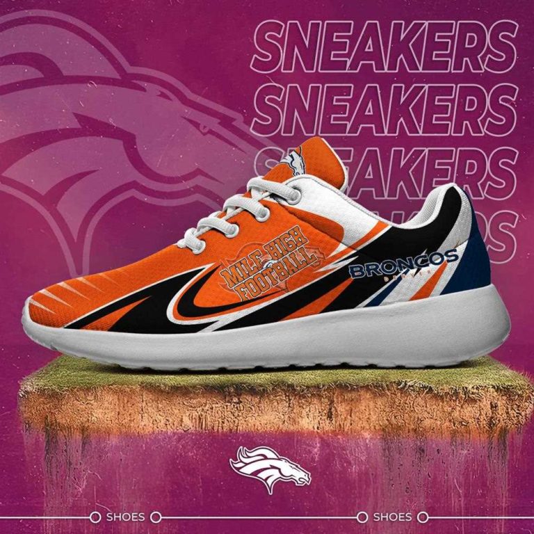 Denver Broncos Running Shoes For American Football Enthusiasts