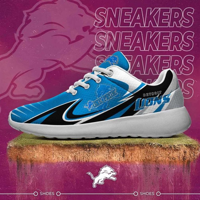 Detroit Lions Running Shoes For American Football Enthusiasts