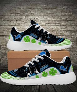 Detroit Lions Running Shoes Mickey Four Leaf Clovers Detroit Lions Running Shoes Mickey Four Leaf Clovers