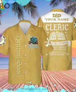Dnd Neutral Good Cleric Custom Short Sleeve Button Down Hawaiian Shirt