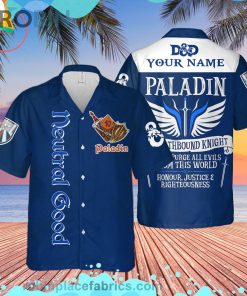 Dnd Neutral Good Custom Short Sleeve Button Down Hawaiian Shirt