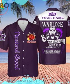 Dnd Neutral Good Warlock Custom Short Sleeve Button Down Hawaiian Shirt Dnd Neutral Good Warlock Custom Short Sleeve Button Down Hawaiian Shirt