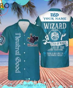 Dnd Neutral Good Wizard Custom Short Sleeve Button Down Hawaiian Shirt Dnd Neutral Good Wizard Custom Short Sleeve Button Down Hawaiian Shirt