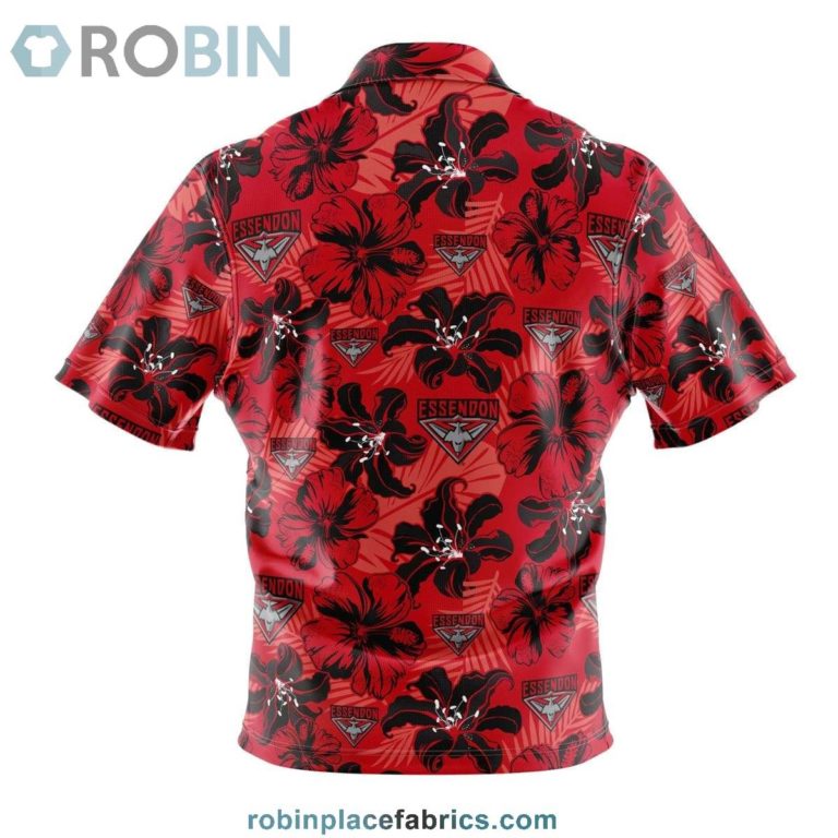 Essendon Bombers Floral Hawaiian Shirt
