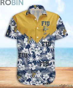 FIU Panthers NCAA Tropical Seamless Casual Button Down Shirts