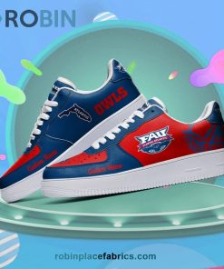 Florida Atlantic Owls Mascot Logo NCAA Custom Name Air Force 1 AF1 Shoes Florida Atlantic Owls Mascot Logo NCAA Custom Name Air Force 1 AF1 Shoes