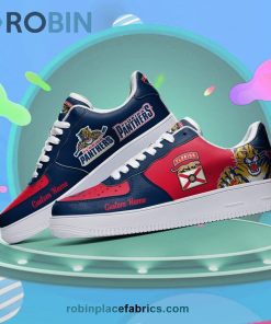 Florida Panthers Mascot Logo NHL Custom Name Air Force 1 AF1 Shoes