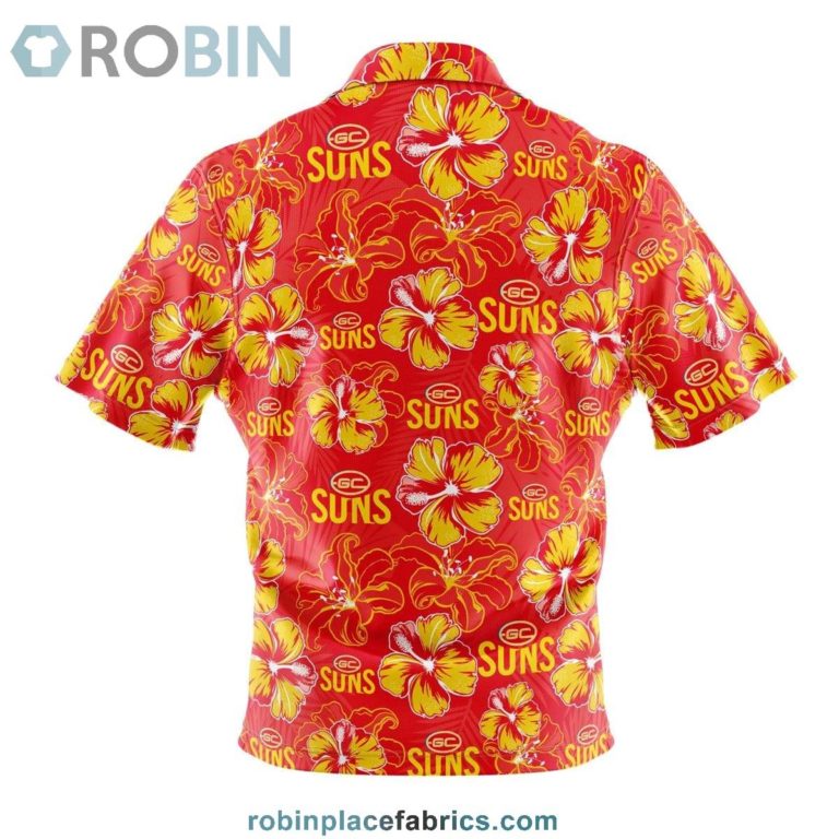 Gold Coast Suns Floral Hawaiian Shirt