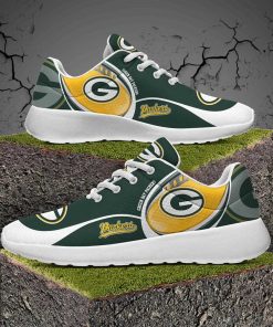 Green Bay Packers Casual Sneaker, Breathable Running Shoes