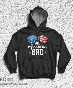 All American Bro Us Flag For Matching Brother 4th Of July T-Shirt & Hoodie