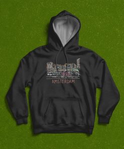 Amsterdam Bike Unique Hand Drawn Art T-Shirt, Hoodie