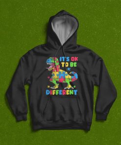 Autism Dino T-rex It?s Ok To Be Different T-Shirt, Hoodie, Sweatshirt