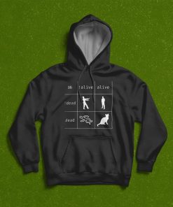 Boolean Logic Alive and Dead Funny Programmer Cat T-Shirt, Hoodie, Sweatshirt