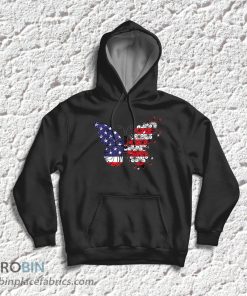 Butterfly 4th Of July Shirt Women American Flag Patriotic T-Shirt & Hoodie