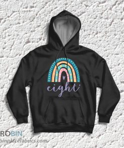 Eight Year Old Rainbow 8th Birthday T-Shirt & Hoodie