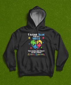 I Wear Blue For My Niece Autistic Heart Puzzles T-shirt, Hoodie, Sweatshirt