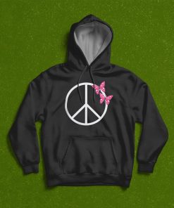 Peace Sign with Butterflies T-Shirt, Hoodie, Sweatshirt