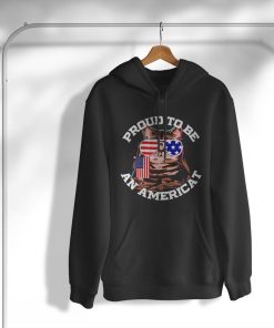 Cat US Flag Sunglasses Proud To Be An Americat T-Shirt, Hoodie, Sweatshirt