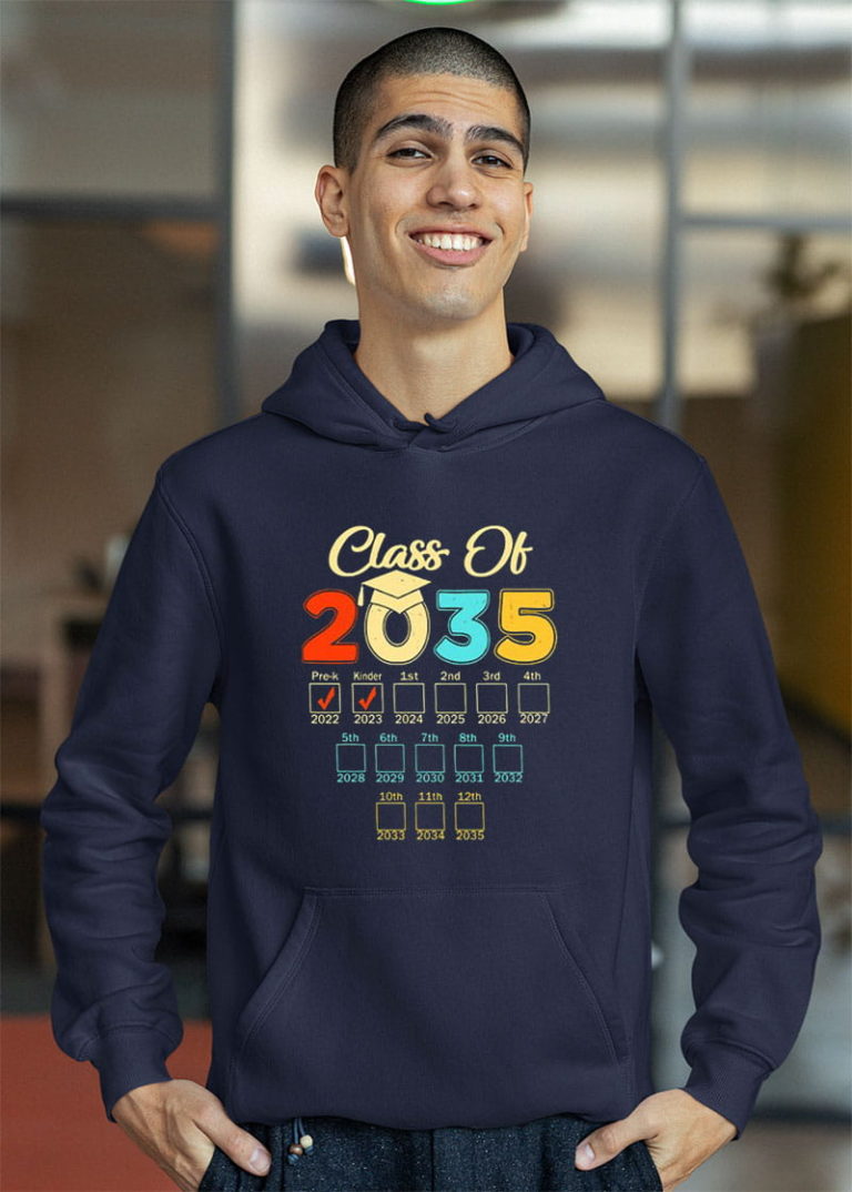 Class Of 2035 Kindergarten PreK Graduation Shirt