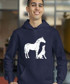 HORSE and DOG Motif Shirt