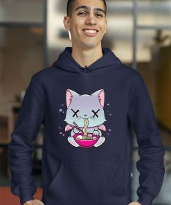 Kawaii Japanese Anime Cat Ramen Shirt