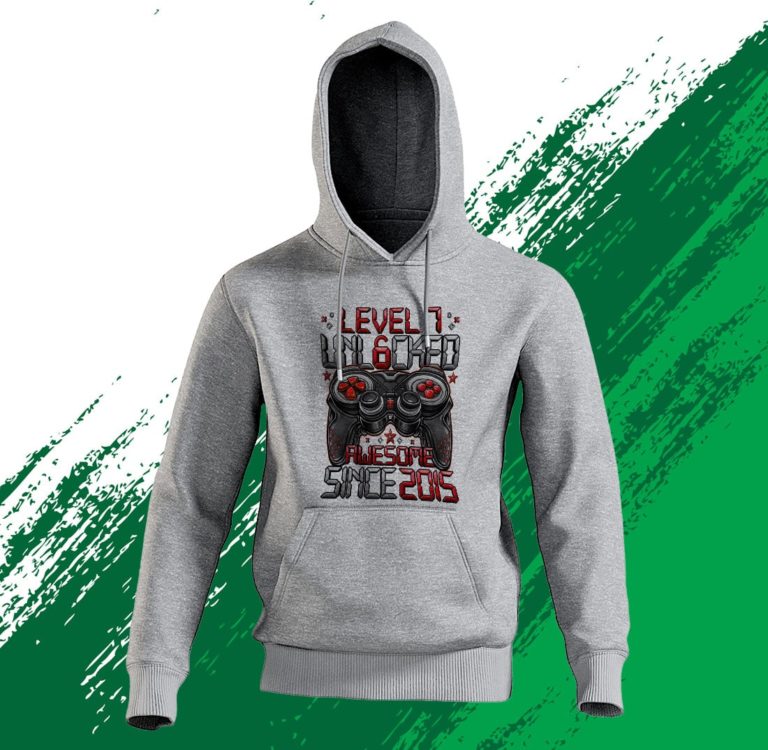 Level 7 Unlocked Awesome Since 2015 T-Shirt, Hoodie
