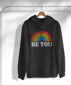 LGBTQ Be You Gay Pride LGBT Ally Rainbow Flag Retro Vintage T-Shirt, Hoodie, Sweatshirt