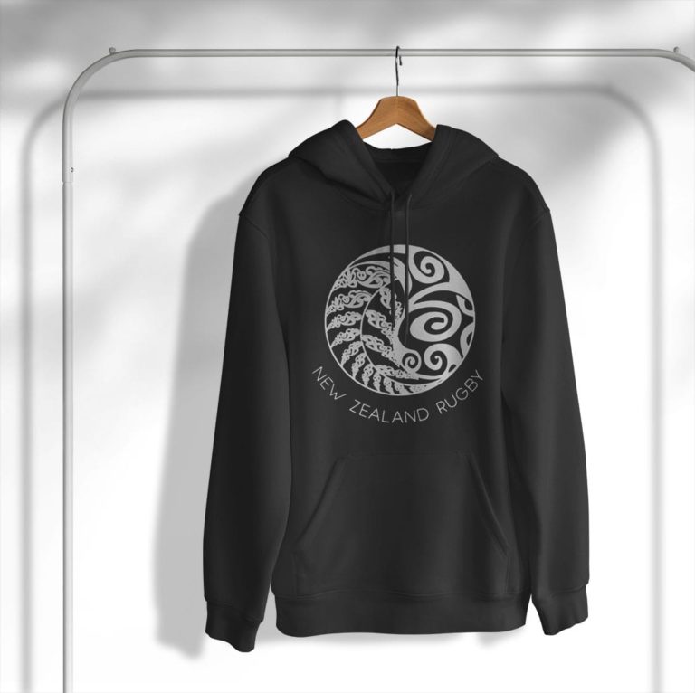 New Zealand Rugby Maori Inspired Kiwi & Silver Fern T-Shirt, Hoodie