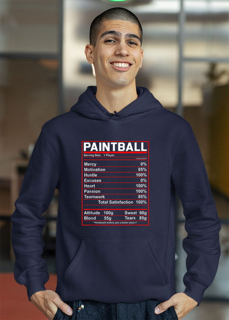 Paintball Nutrition Facts Shirt