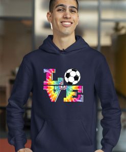 Soccer Tie Dye LOVE Multi Color Shirt