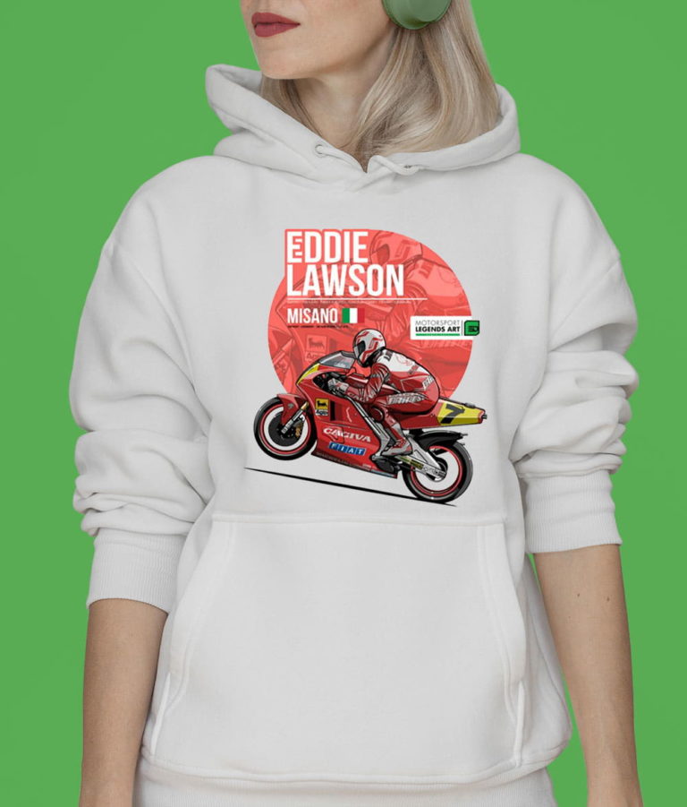 1991 Misano Eddie Lawson Motorcycle Race T-Shirt, Hoodie, Sweatshirt