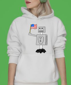 4 Of July – Robot Flag T-Shirt & Hoodie