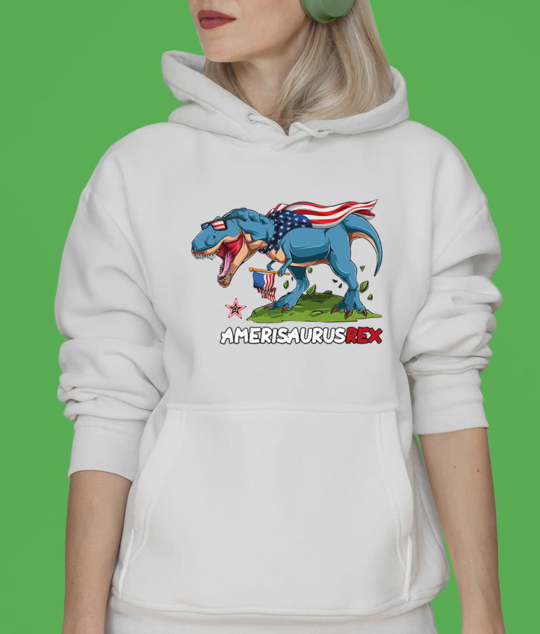 4th Of July Dinosaur Kids Boys Men Amerisaurus T Rex T-Shirt, Hoodie, Sweatshirt