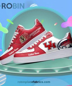 Houston Cougars Mascot Logo NCAA Custom Name Air Force 1 AF1 Shoes Houston Cougars Mascot Logo NCAA Custom Name Air Force 1 AF1 Shoes